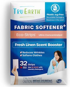 Bandes adoucissantes pour lave-linge Tru Earth, alternative à l'adoucissant pour tissus, linge frais, 64 brassées par paquet de 32 - Product Image 4