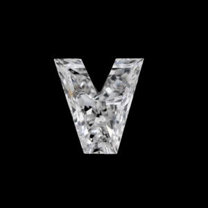 แหวนสลักตัวอักษรตัวอักษรไร้กาลเวลา V ที่ได้แรงบันดาลใจจากแล็ปแหวนเพชรหลวมแหวนหมั้นสำหรับงานแต่งงานหรืองานปาร์ตี้ - Product Image 1