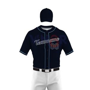Vêtements de sport entièrement personnalisés Uniforme de baseball Meilleure qualité Conception de logo personnalisé Nouveaux ensembles de maillots et de pantalons de baseball personnalisés OEM - Product Image 5