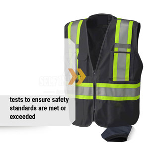 Wholesale Plus Size <b>Safety</b> Vest <b>Outdoor</b> Use <b>Safety</b> Vest New Design Solid Color <b>Safety</b> Vest - Product Image 2
