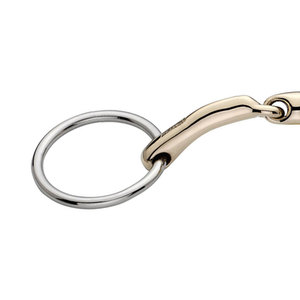 Broca de anillo suelto articulada Mullen, broca de filete de caballo de acero inoxidable, tachuela ecuestre, equipo de entrenamiento y equitación para caballos - Product Image 4