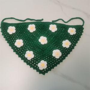 Élégant foulard bandana en crochet motif marguerite pour adultes, design personnalisé, plusieurs couleurs, idéal pour le printemps et les voyages en extérieur - Product Image 4