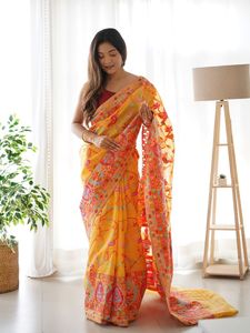 Kashmiri <strong>Weaving</strong> Multiple Color Thread <strong>Weaving</strong> Pure Zari <strong>Weaving</strong> for Online Sale - Product Image 3