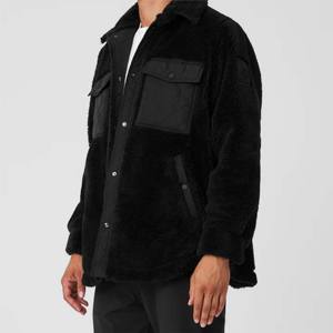 <b>Mens</b> <b>Sherpa</b> <b>Fleece</b> Jacket - Warm and Cozy Full-Zip Jacket with Soft <b>Fleece</b> Lining, Perfect for Winter, Outdoor Adventures - Product Image 5