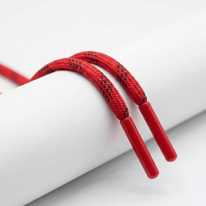 Cordon tressé personnalisé avec logo, 100% polyester, avec embouts pour chaussures, sacs, chapeaux, vêtements - Product Image 2