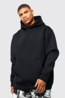 Sweat à capuche épais 460 g/m² en coton 100 % imperméable, tricoté en molleton, écoresponsable, coupe oversize à épaules tombantes pour homme
