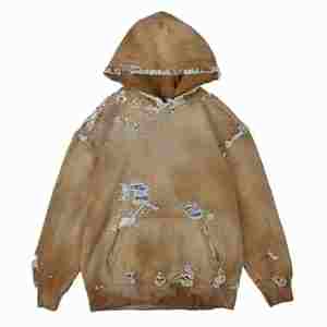 Sudaderas con capucha desgastadas para hombre hechas en Pakistán, nuevo diseño, sudaderas con capucha desgastadas para hombre, ropa informal, sudaderas con capucha desgastadas para hombre - Product Image 1