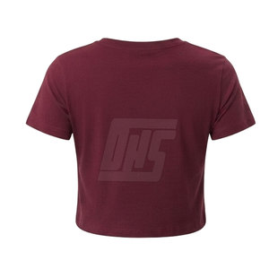 T-shirt court haut de gamme pour femme, manches courtes, décontracté, mode, coupe ajustée, streetwear, vêtements d'été, vente en gros - Product Image 6
