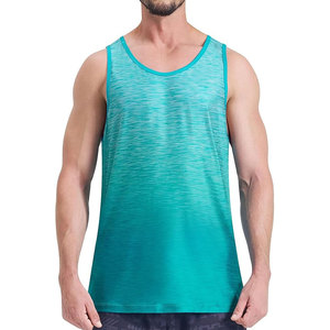 Camiseta sin mangas de secado rápido personalizada para hombre, chalecos estampados de estilo informal, material de punto, sublimación - Product Image 1