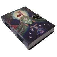 Carnet imprimé Mère Terre, design déesse fait main, 120 feuilles, en cuir écologique, pour écriture et voyage, idéal comme cadeau