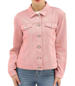 Veste en jean pour femmes sur mesure, légère, facile à porter, top tendance, respirante, vente chaude veste en jean pour femmes avec fabrication sur mesure - Product Image 1
