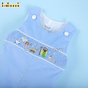 Longall de Ángel y Jesús para niño, OEM ODM, bordado hecho a mano personalizado, fabricante al por mayor, BB3093 - Product Image 1