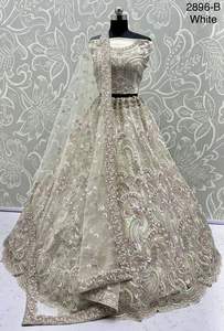 Filet d'usure de mariage avec multi-fils Lehenga Choli Fabricant et fournisseur de Surat au dernier taux - Product Image 4