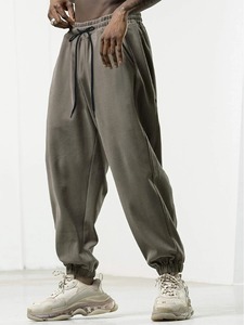 Wholesale Cheap Price Heavyweight Men's Sweatpants Washed Style Loose Fit <b>Elastic</b> <b>Waist</b> Men's Pants and <b>Trousers</b> - Product Image 6