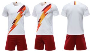 Camiseta de fútbol deportiva Unisex transpirable de poliéster con estampado personalizado, uniforme de fútbol, cuello redondo, manga corta, conjunto para todas las estaciones - Product Image 6
