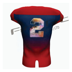 Cómodo, ligero, transpirable, camiseta de fútbol americano para hombre, ajuste personalizado, talla grande, manga corta, uniforme deportivo - Product Image 5