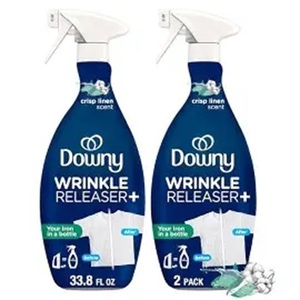 Spray anti-plis Downy, formule tout-en-un, élimine les plis, l'électricité statique et les odeurs, parfum lin frais, 33,8 fl oz - Product Image 1