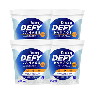 Downy Defy Damage Total Wash Conditioning Beads Non parfumé 19.5oz-Lot de 4 adoucissants pour vêtements - Product Image 2