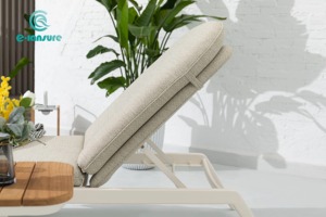 Nordico semplice in alluminio Chaise Lounge sedia impermeabile in tessuto lettino <span class=keywords><strong>per</strong></span> Patio cortile parco Hotel <span class=keywords><strong>spiaggia</strong></span> a bordo piscina - Product Image 4