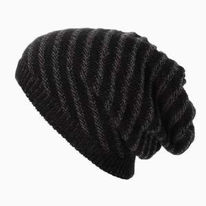 100% Acrylic Customized Sports Baggy <b>Slouch</b> Double-Laver Winter Warm Soft Knit <b>Slouch</b> <b>Beanie</b> Hat MS-BC-012 - Product Image 1