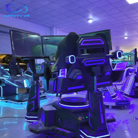 Nouveau centre commercial d'attractions Super Speed Racing 2 places 360 degrés Machine de jeu de course d'arcade 3 écrans simulateur de conduite de voiture