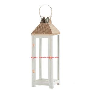 Linterna colgante decorativa para interiores de último diseño, linterna de vela colgante, linterna blanca de Metal de calidad creativa a precio razonable - Product Image 1