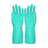 Gants de sécurité de main-d 'œuvre bon marché vert blanc noir gants en nitrile gants de nettoyage en nitrile résistants à l'huile de lavage de cuisine