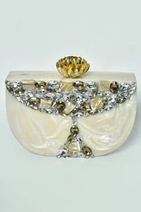 Bolsos de noche, bolso de mano de resina, bolso de cena para mujer, venta al por mayor, monederos de cristal de lujo, bolso de mano de noche para mujer - Product Image 2