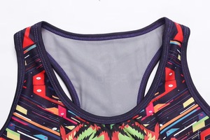 Soutien-gorge de sport pour femmes en gros personnalisé, sublimation, haute qualité, respirant, extensible, fitness, yoga, vêtements de sport actifs - Product Image 3