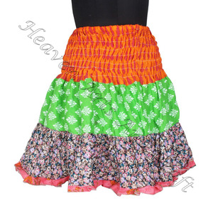 Fine Qualité Gypsy Patchwork Mini Rara Jupe Hippy Boho Festival Boho Élégant Multi Couleur Patch Coton Mini Sexy Jupe Pour Les Femmes - Product Image 5