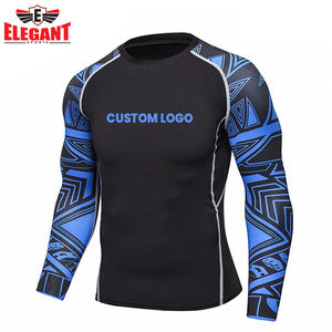 Protector de erupción de manga larga MMA impreso personalizado de alta calidad para hombres transpirable mejor Material Fight Wear - Product Image 2
