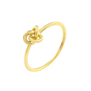 แหวนชุบทอง925สเตอร์ลิงสไตล์อินฟินิตี้ธรรมดาสำหรับผู้หญิงเครื่องประดับของขวัญใหม่ - Product Image 3