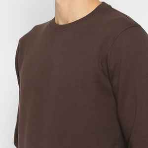 Men's Custom Printed O Neck Pullover <b>Sweatshirt</b> Heat-Transfer Printed Logo 100% Cotton <b>Fleece</b> Fabric Eco-Friendly Quick Dry - Product Image 6