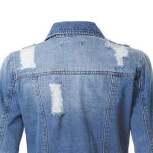 2025 Women Denim <b>Jacket</b> Distressed Ripped Style Women Denim <b>Jacket</b> High Quality Fitted and Sustainable with <b>Fur</b> Wholesale Price - Product Image 5