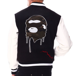 Meilleure vente Veste universitaire brodée sur tout avec graphiques imprimés et patchs en chenille Blouson aviateur à des prix raisonnables - Product Image 6