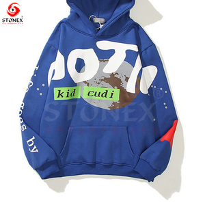 Sudaderas con capucha unisex de peso pesado estilo con capucha gruesa de lujo con técnicas de impresión de soplo para la temporada de otoño - Product Image 4