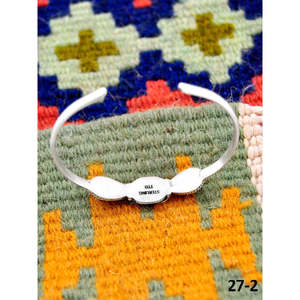 Southwest Handmade Golden Hills Turquoise & Sterling <b>Silver</b> Fashion <b>Cuff</b> <b>Bracelet</b> - Product Image 4