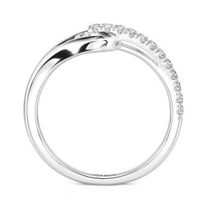 Bague de mariage pour femme Jeulia Eternal Love Knot - Argent sterling avec placage rhodium et pierre en zircon - Product Image 3