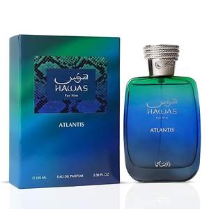 Parfum HAWAS ATLANTIS 100ml par Rasasi Original Dubaï Arabe Longue Durée Eau de Parfum pour Hommes - Product Image 5