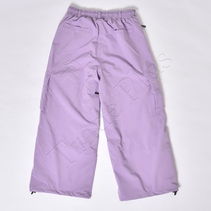 Pantalones de esquí unisex impermeables lavanda con bolsillos de cremallera estilo callejero holgados y disponibilidad de logotipo personalizado - Product Image 2
