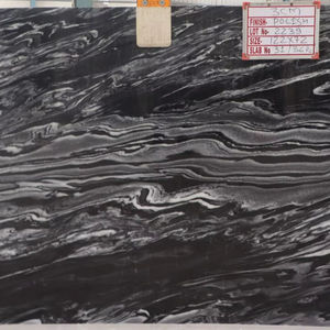 Mercury Premium Quality Waterproof <b>Marble</b> Slabs Black Indoor Applications for Bathroom Kitchen Villa Apartment Hospital Flamed - Product Image 2