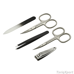 Professional German Stainless Steel <b>Nail</b> Scissors Clipper 7 in 1 Single Spring Luxurious Manicure & Pedicure <b>Set</b> Case - Product Image 3