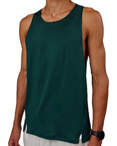 Débardeur lavé à l'acide en gros en vrac de qualité supérieure Débardeurs personnalisés lavés en coton lourd avec plis latéraux - Product Image 2