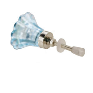 Venta caliente Aqua Crystal Perillas de flores de cerámica Industrial Comedor Cocina Armario Tocador Manija del Gabinete Tiradores para dormitorio - Product Image 2