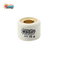 SUN Racing untuk BEAT Fi/GY6 Taiwan Sistem CVT Putih Roller Pulley Ringan 18*14-15G (6PCS/SET)