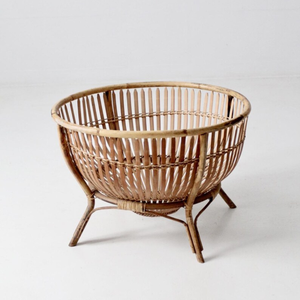 Bamboo Elevated <b>Basket</b> | Bamboo Raised Storage <b>Basket</b> - Product Image 1