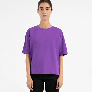 T-shirt à col rond pour femmes, manches courtes, coloré, décontracté, de haute qualité, toutes tailles disponibles - Product Image 1