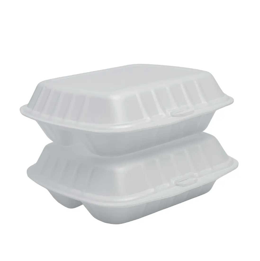 Ba khoang dùng một lần PS bọt container thực phẩm FoodSaver container bán buôn thực phẩm Container có nắp đậy