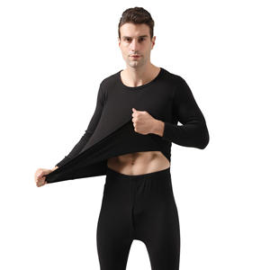 Ensemble Caleçon Long en Polaire Confortable pour Homme Modal Chaud Col Ras du Cou Manches Longues Amincissement du Corps Shapers Logo Personnalisé Caractéristique Respirante - Product Image 6