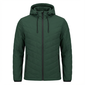 Vestes d'extérieur automne-hiver, meilleures vestes softshell coupe-vent imperméables avec capuche et fermeture éclair pour hommes et femmes, pour les voyages, vente en gros - Product Image 5